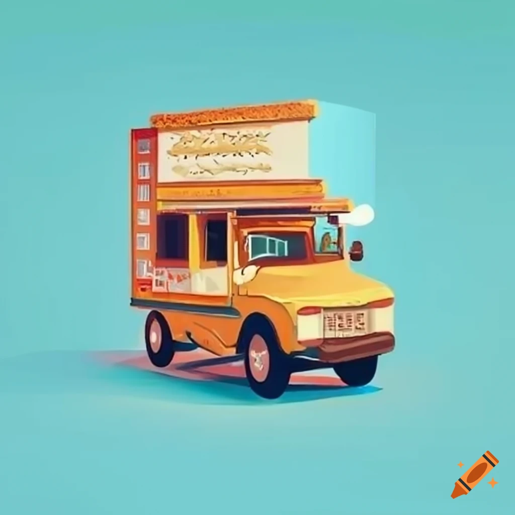 Vibrant Food Truck With Global Grilled Cheese Sandwiches On Craiyon