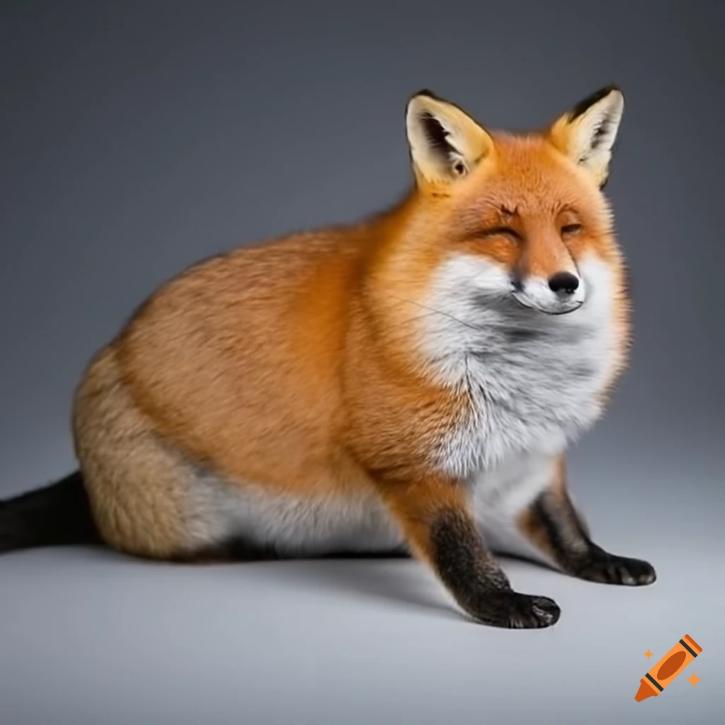 cartoon image of a chubby fox