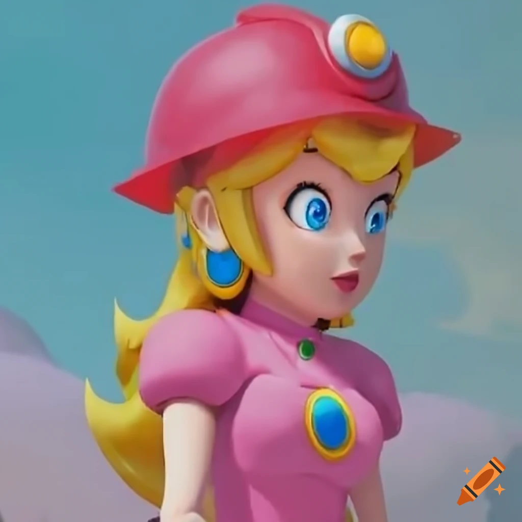 Princess Peach using an airleg drill