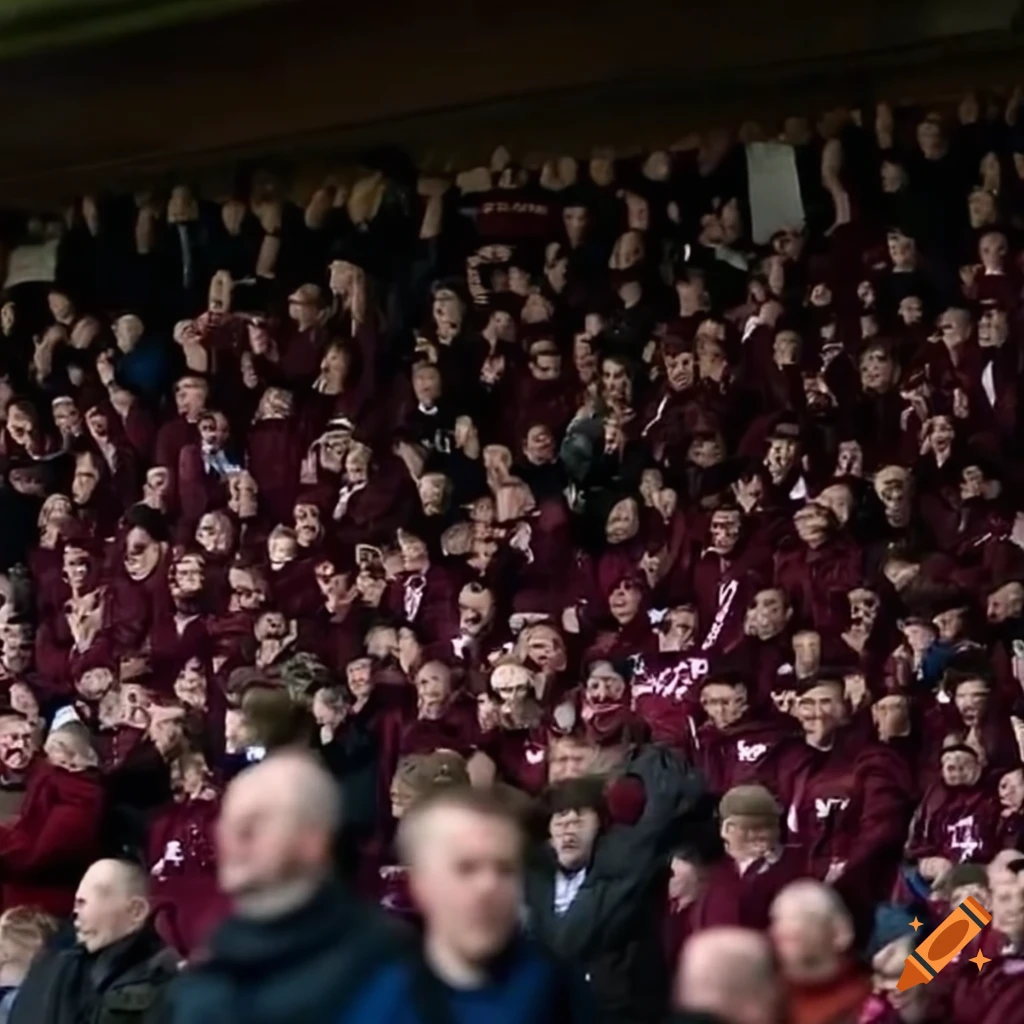 crowd of Heart of Midlothian fans