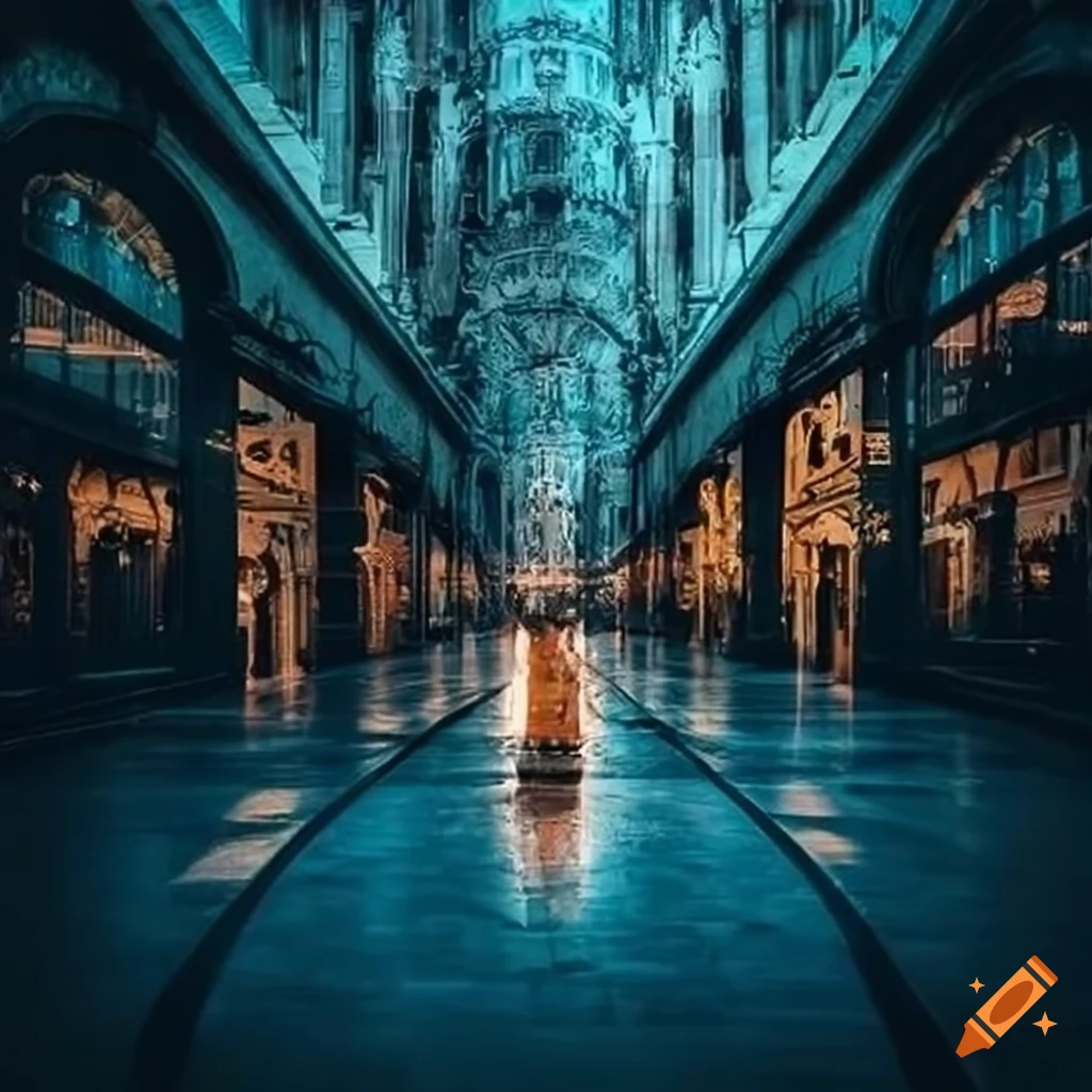 image of shoppers in a mall