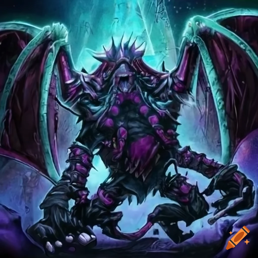 Yugioh cards featuring strange monsters on Craiyon