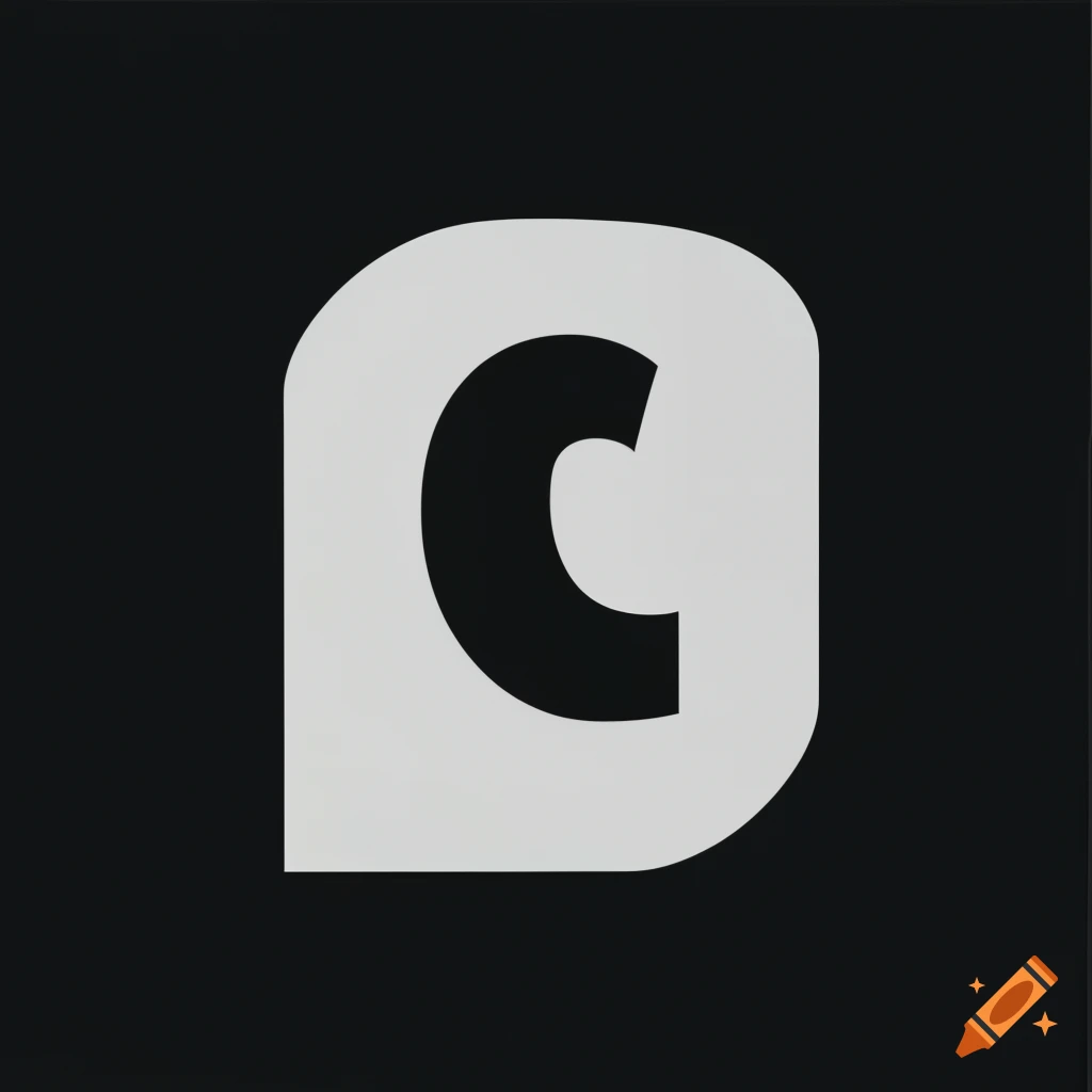 Minimalist logo design of 'cl' on Craiyon