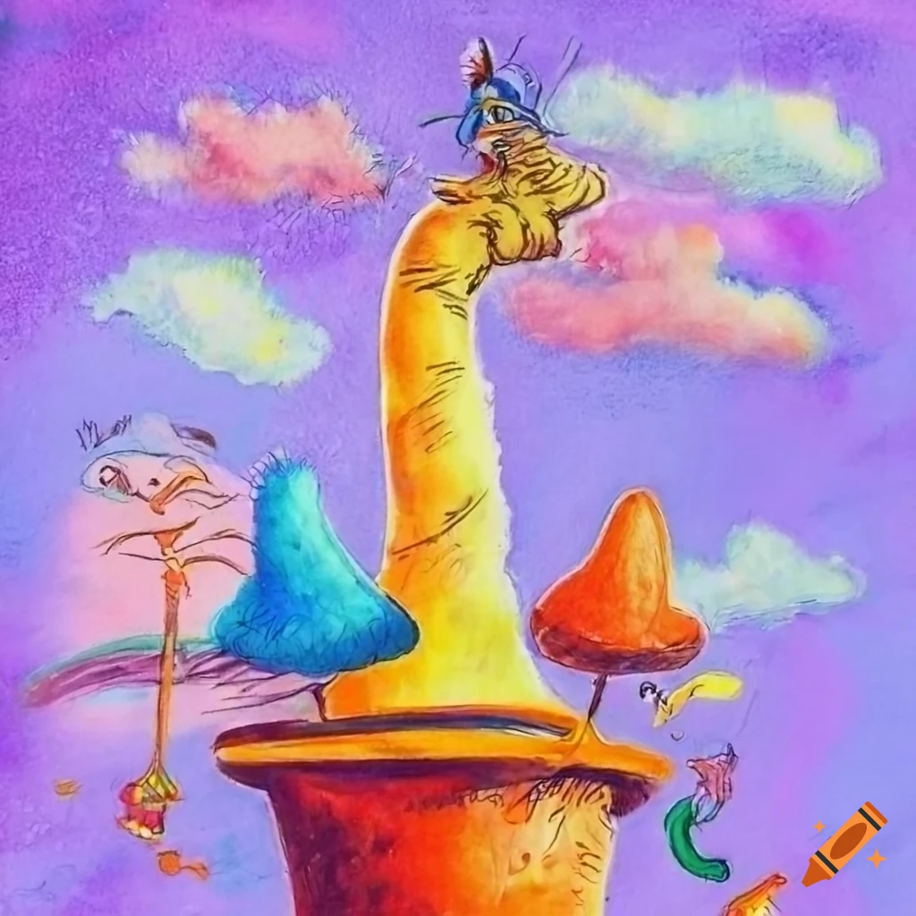 colorful book illustration of 'the sky is the limit'