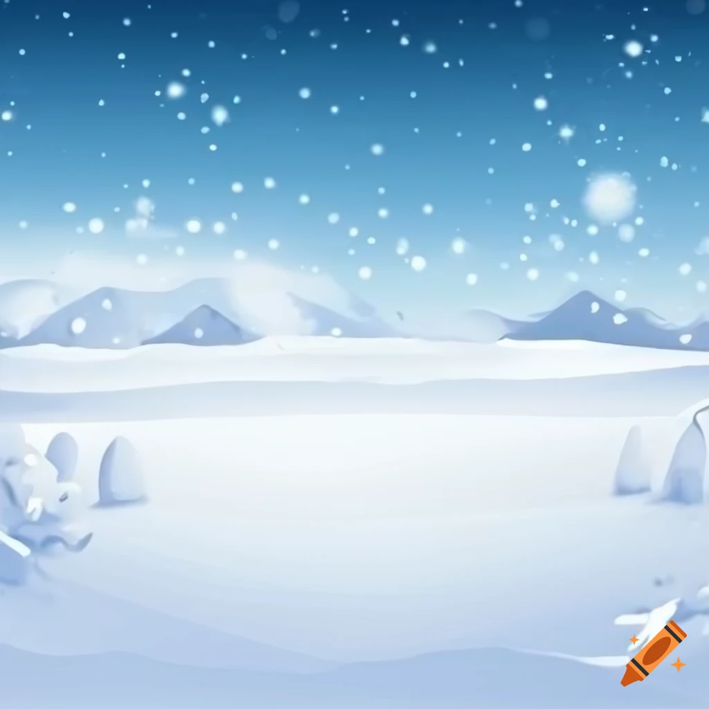 snowy landscape PowerPoint background