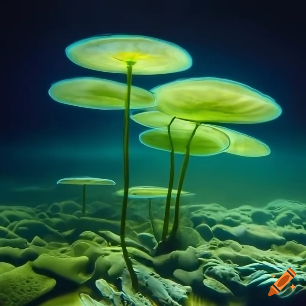 Highly detailed underwater plants on Craiyon