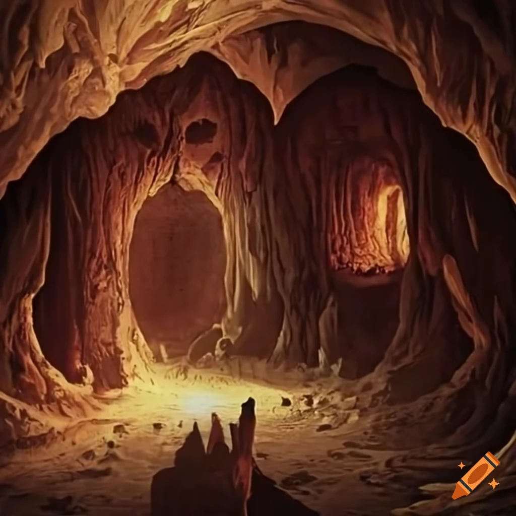 image of a mysterious cave