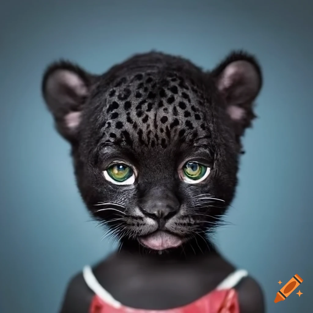 adorable baby black panthers ready for school
