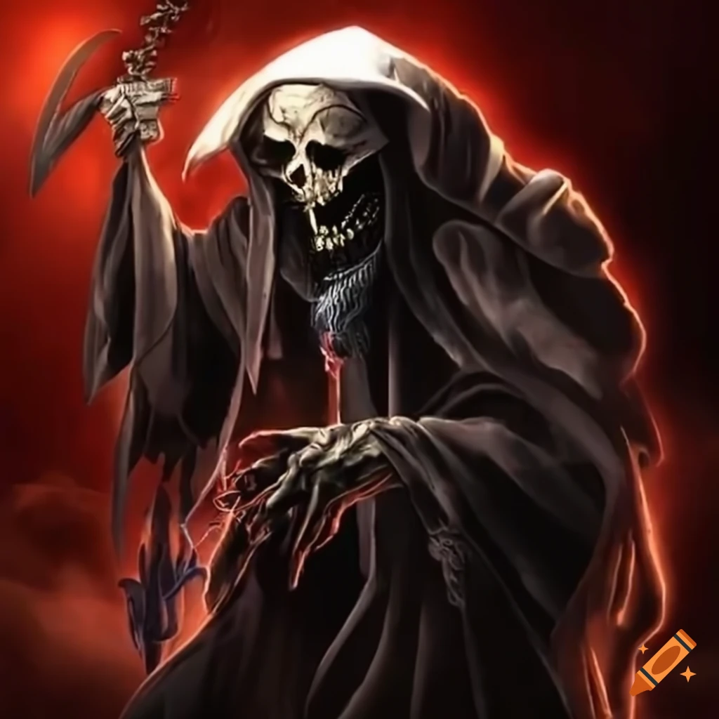 Image of the first reaper character on craiyon