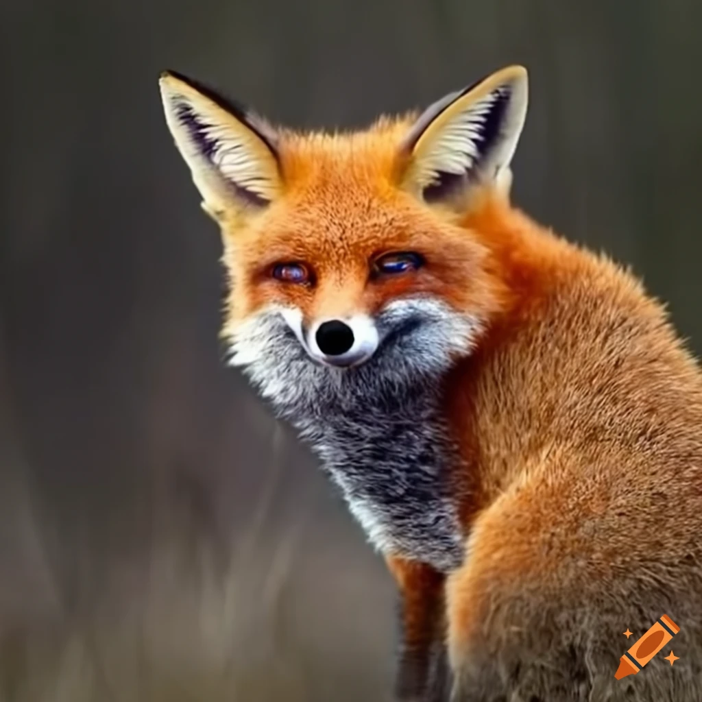 Image of a peculiar fox on Craiyon