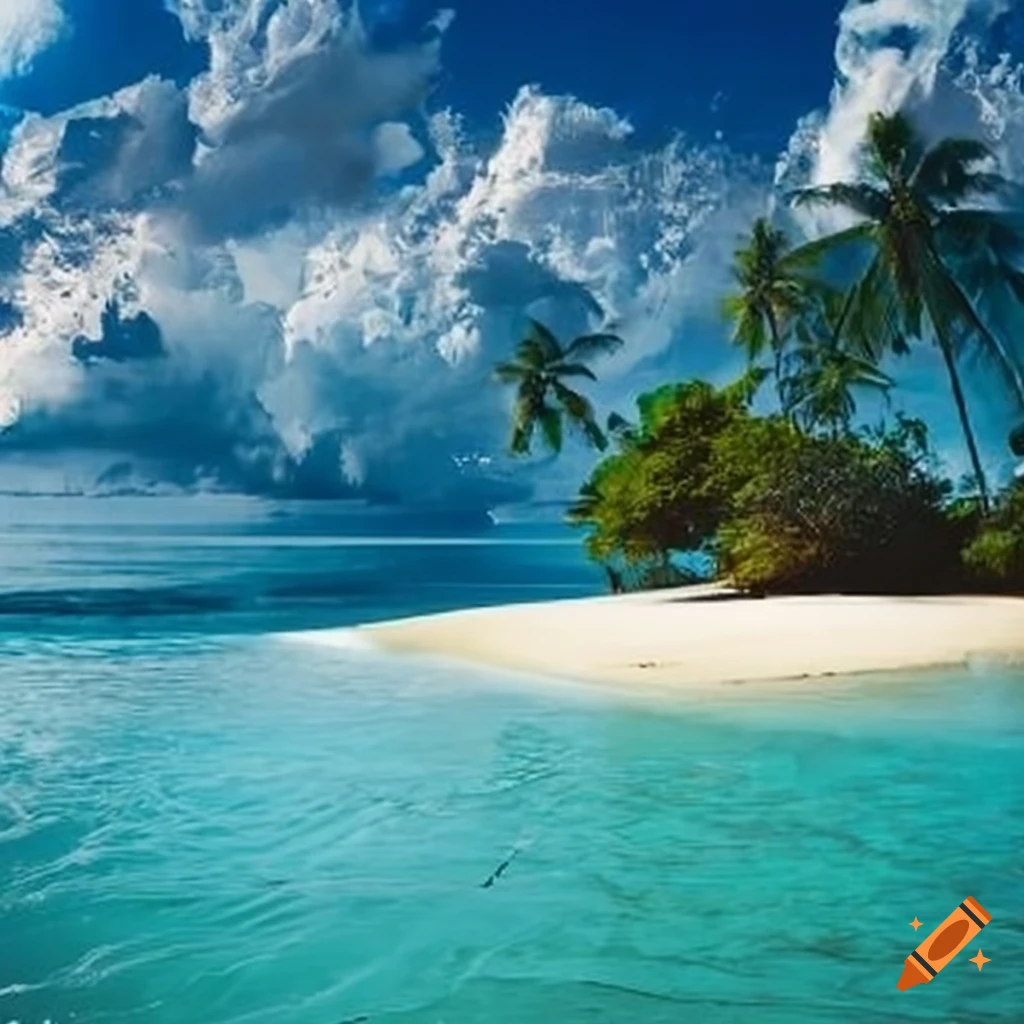 view of a beautiful tropical sea