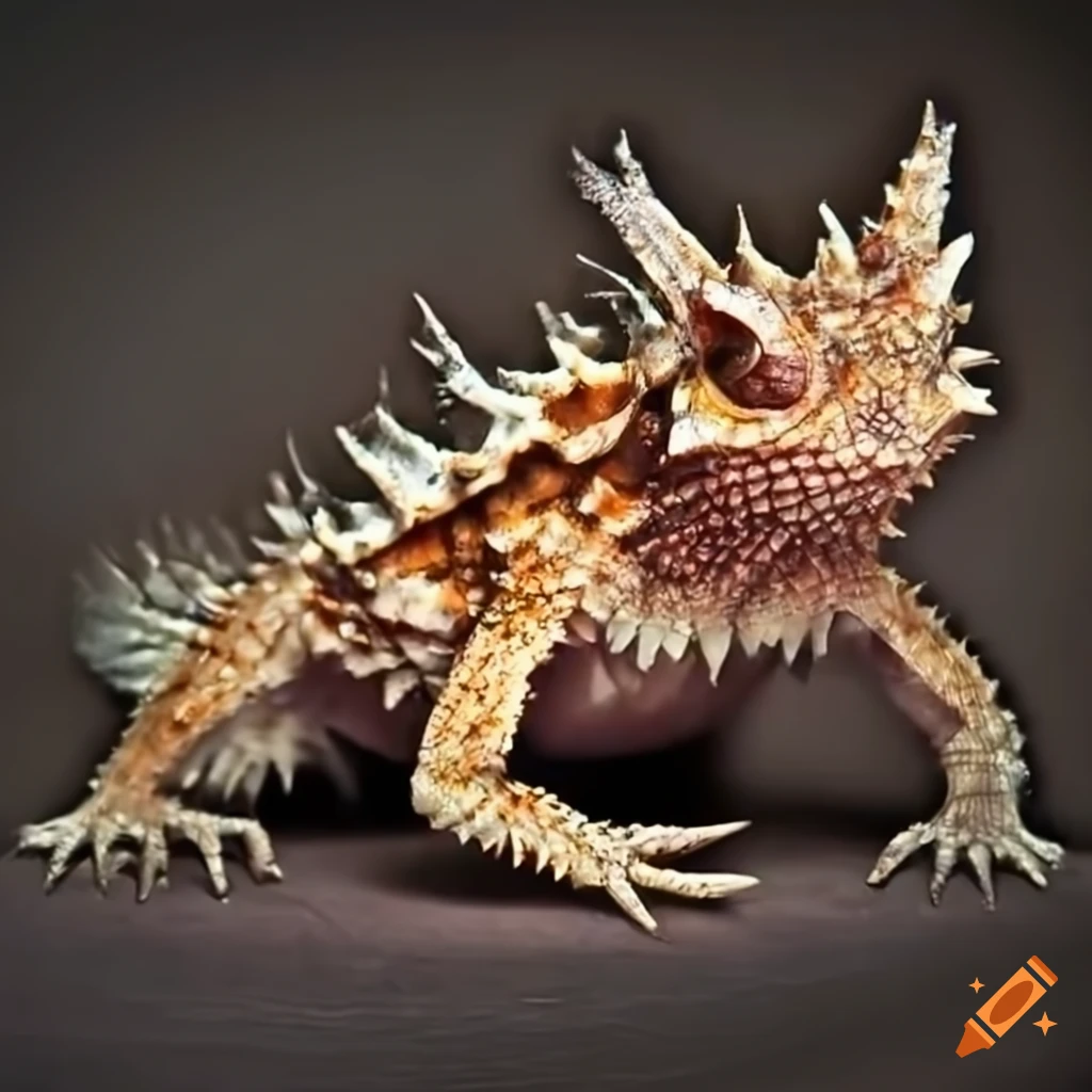 thorny devil lizard squirting blood