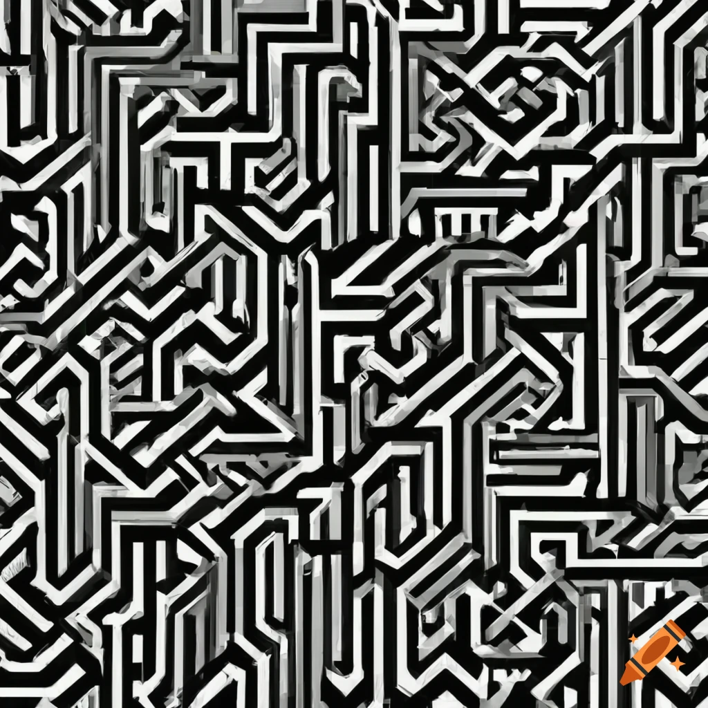 Black Horizontal Stripes Pattern - Geometrical - Patterns - Search Art