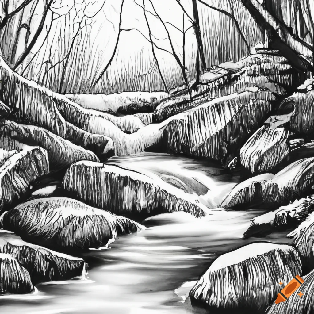 Desert river graphic black white landscape sketch illustration vector Stock  Vector Image & Art - Alamy
