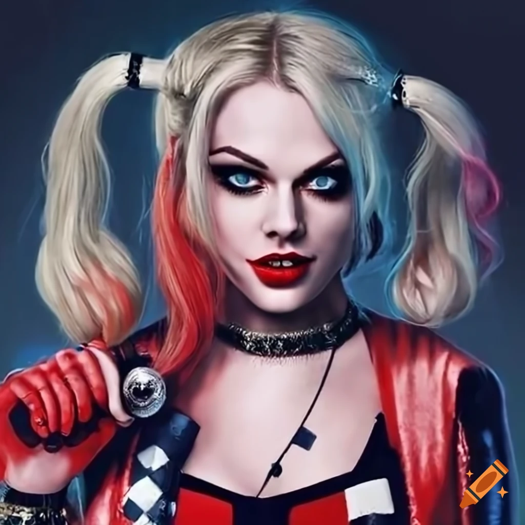 Artwork Of Taylor Swift As Harley Quinn On Craiyon