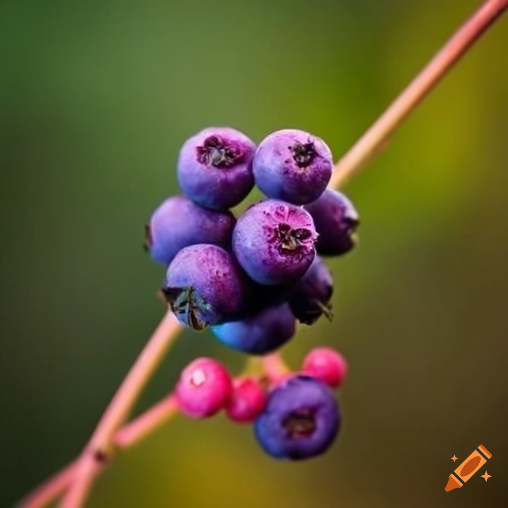 Thorny bushes with juicy berries, the brambleberry bushes grow in