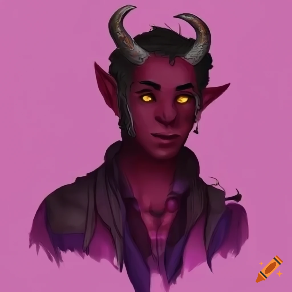Portrait Of A Handsome Tiefling Male On Craiyon Portrait Of A Handsome Tiefling Male On Craiyon