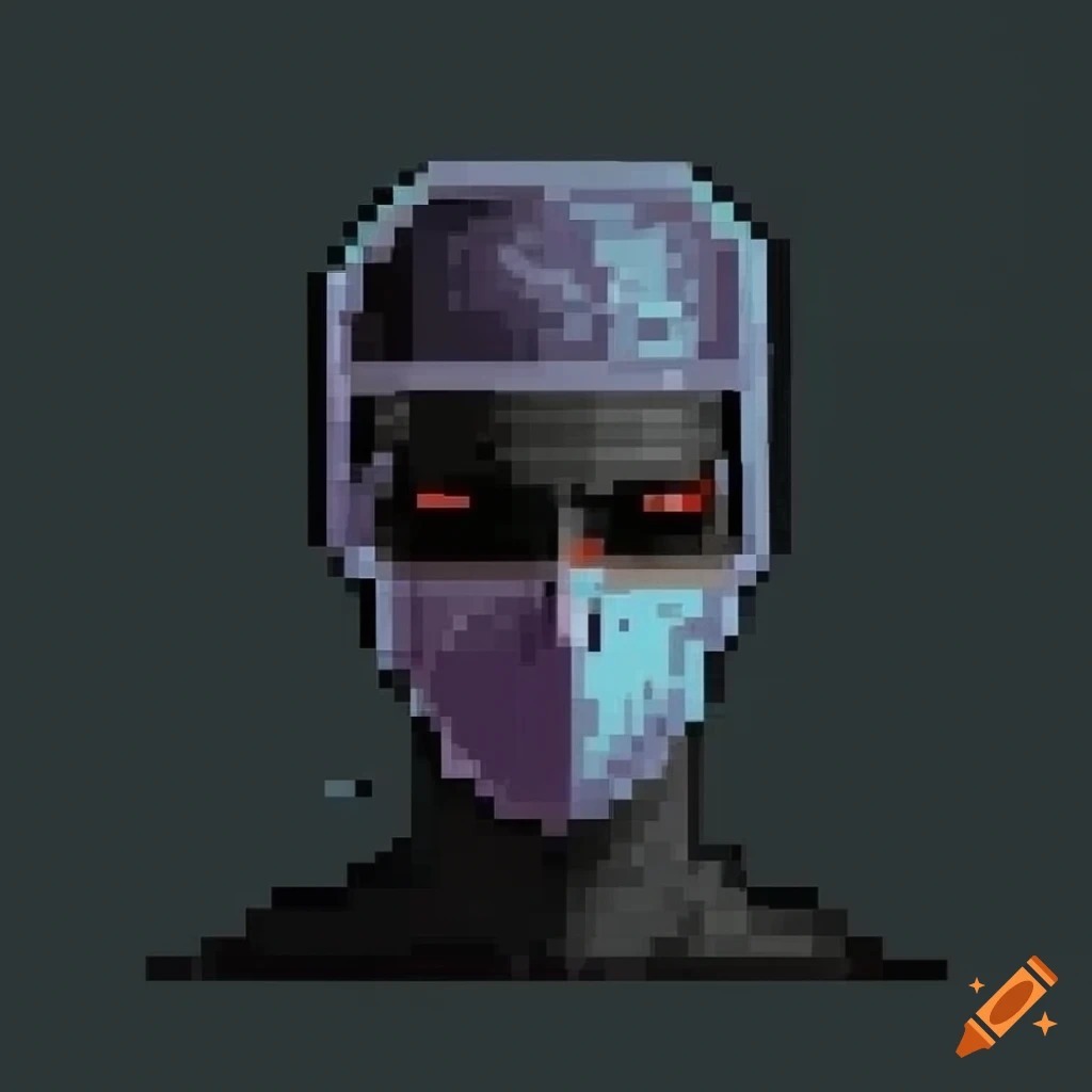 pixel art of tall masked surgeons in a dark setting