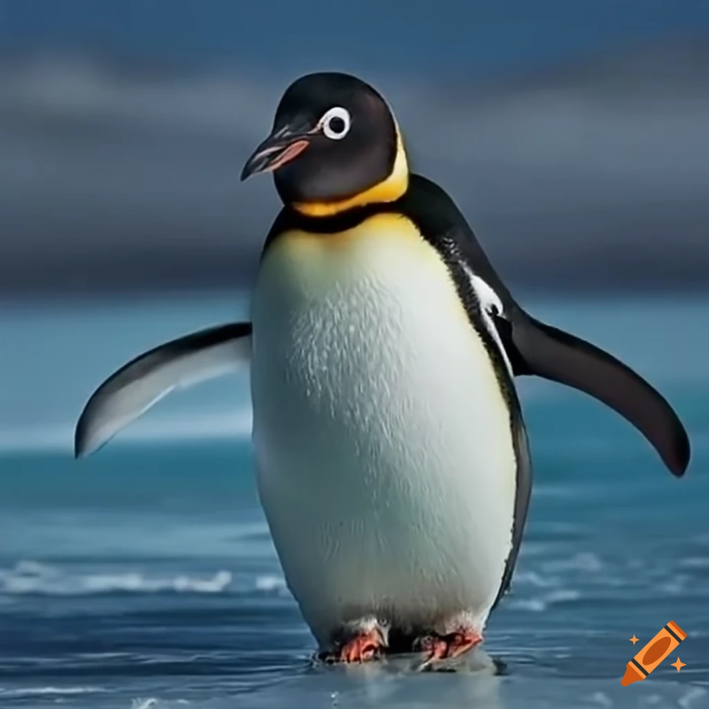 Penguins in action