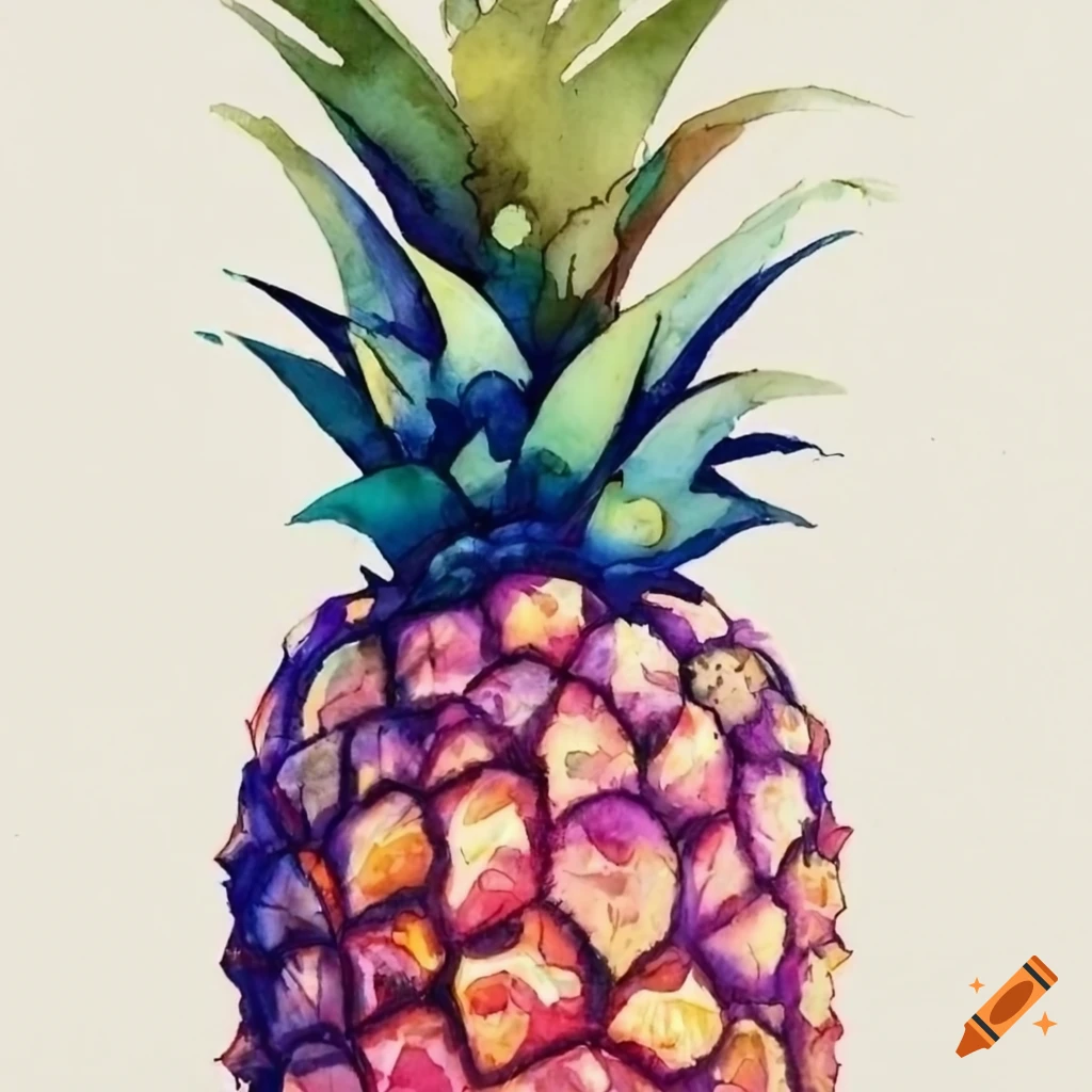 Pineapple Drawing by mayrturner on DeviantArt