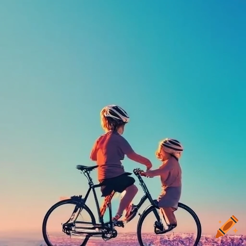 kids-on-a-bike-tour-through-iconic-spots-in-madrid-on-craiyon
