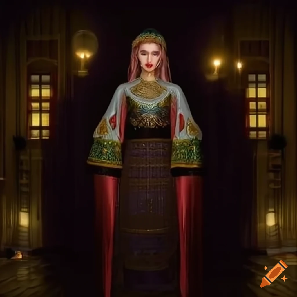 front-facing portrait of a person in traditional Christian Orthodox dress