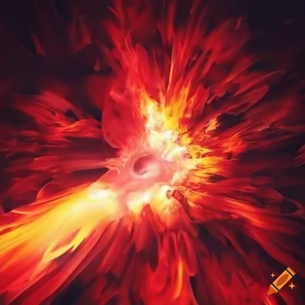 image of a magical explosion with a shattered red staff