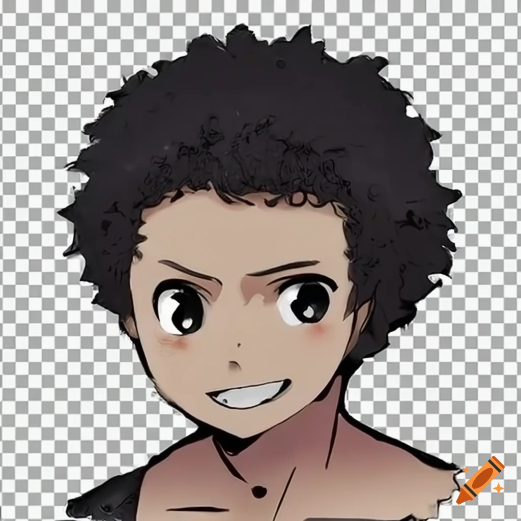 Portrait of a happy mulatto man with short hair on Craiyon