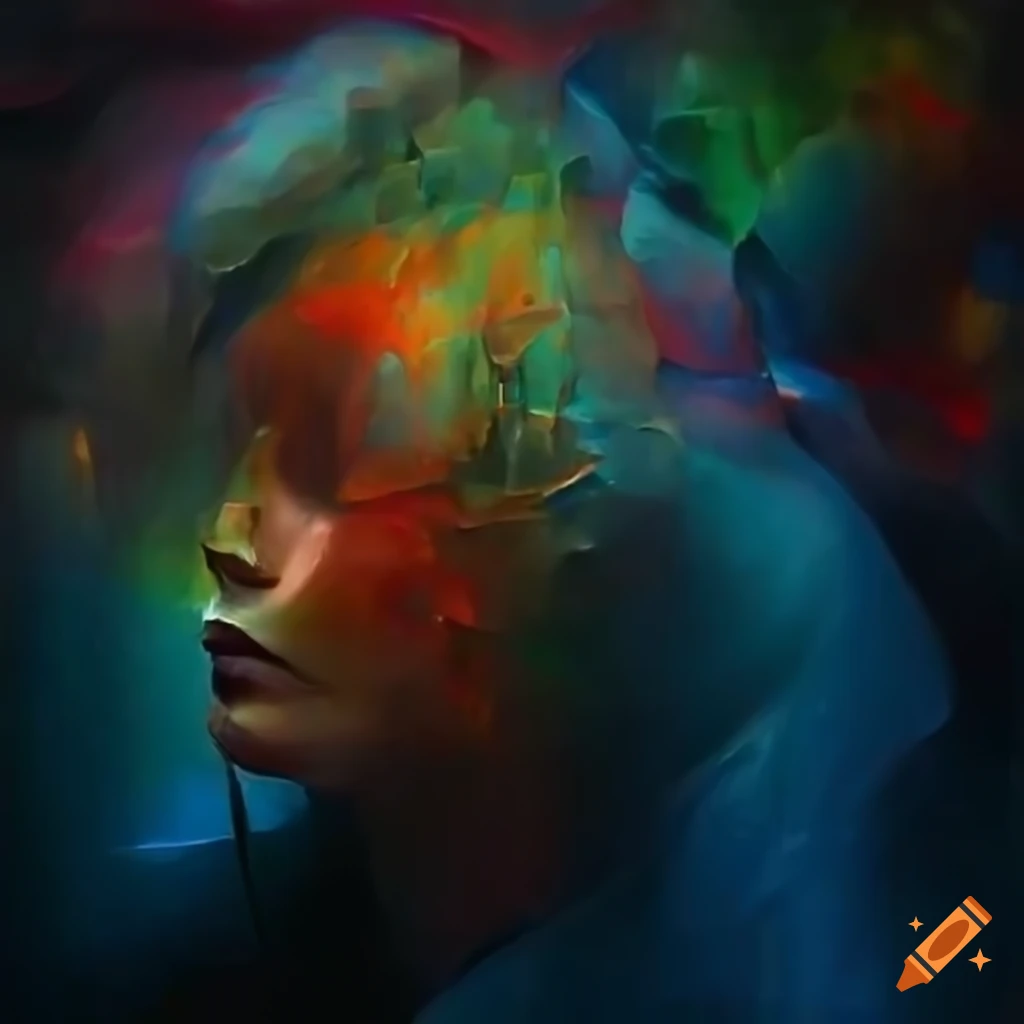 oil painting depicting the evolution of generative AI