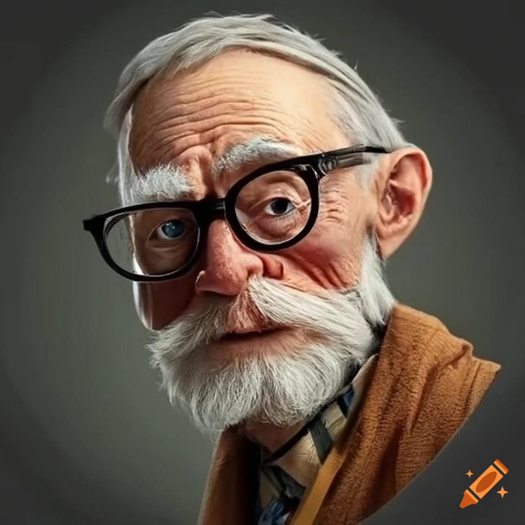 elderly man with glasses and a scholarly appearance