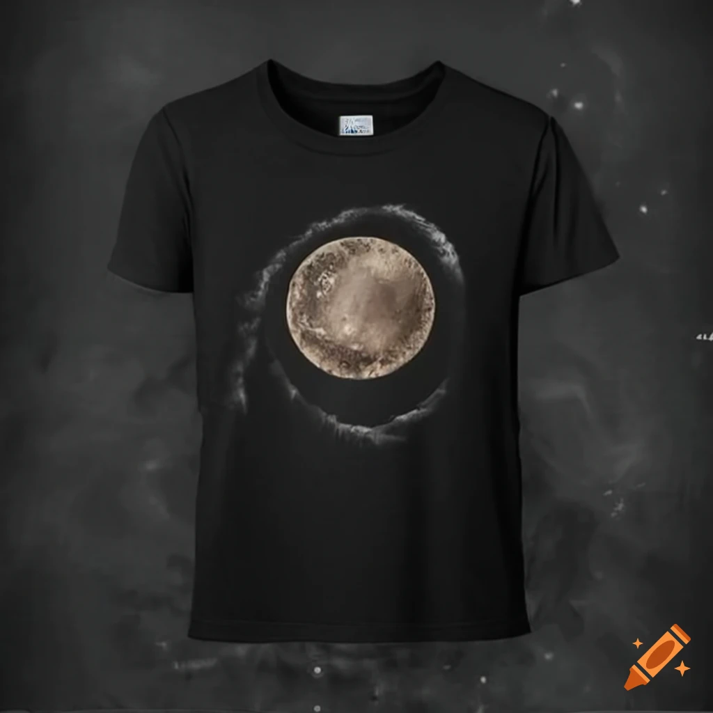 t-shirt avec un logo de planète avec un serpent