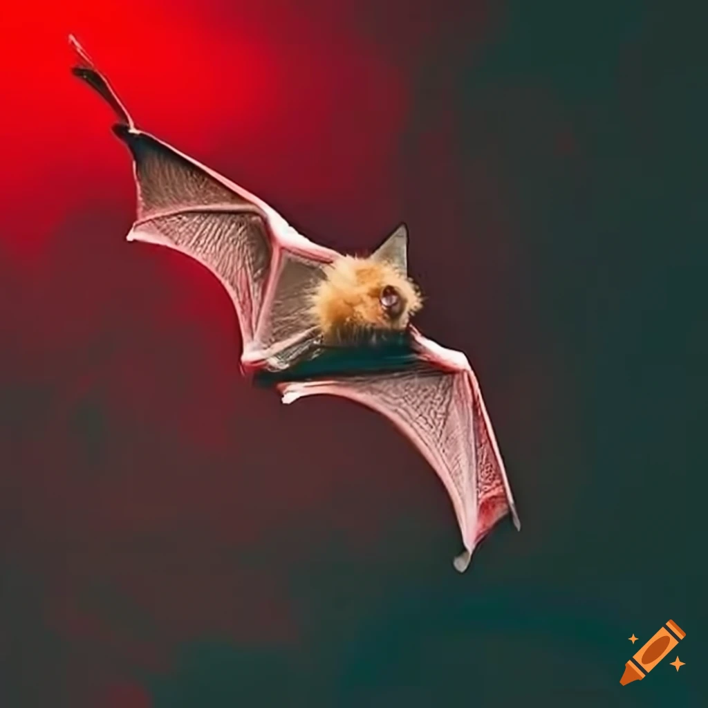 murciélago with a red background