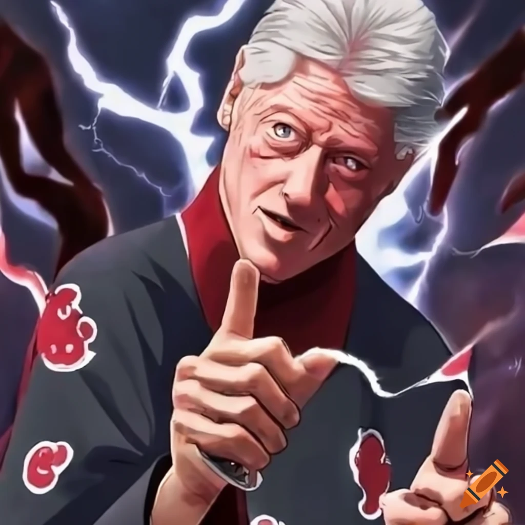 Artwork of bill clinton as an akatsuki naruto character on Craiyon