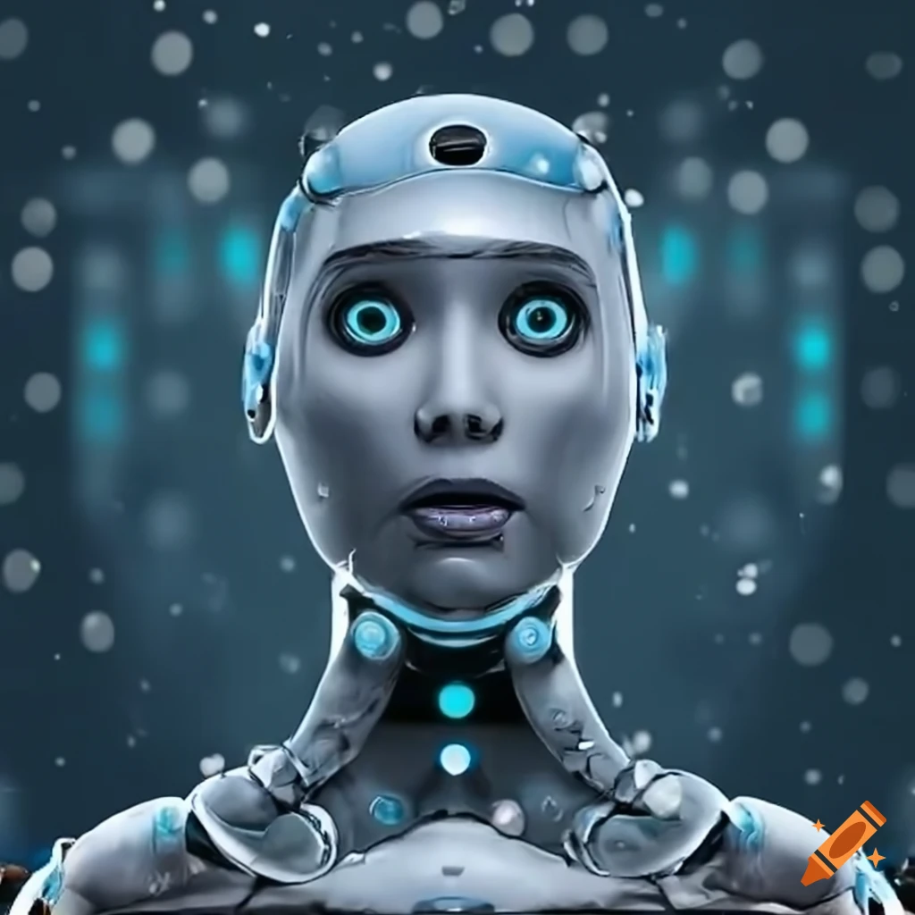 winter-themed AI robot