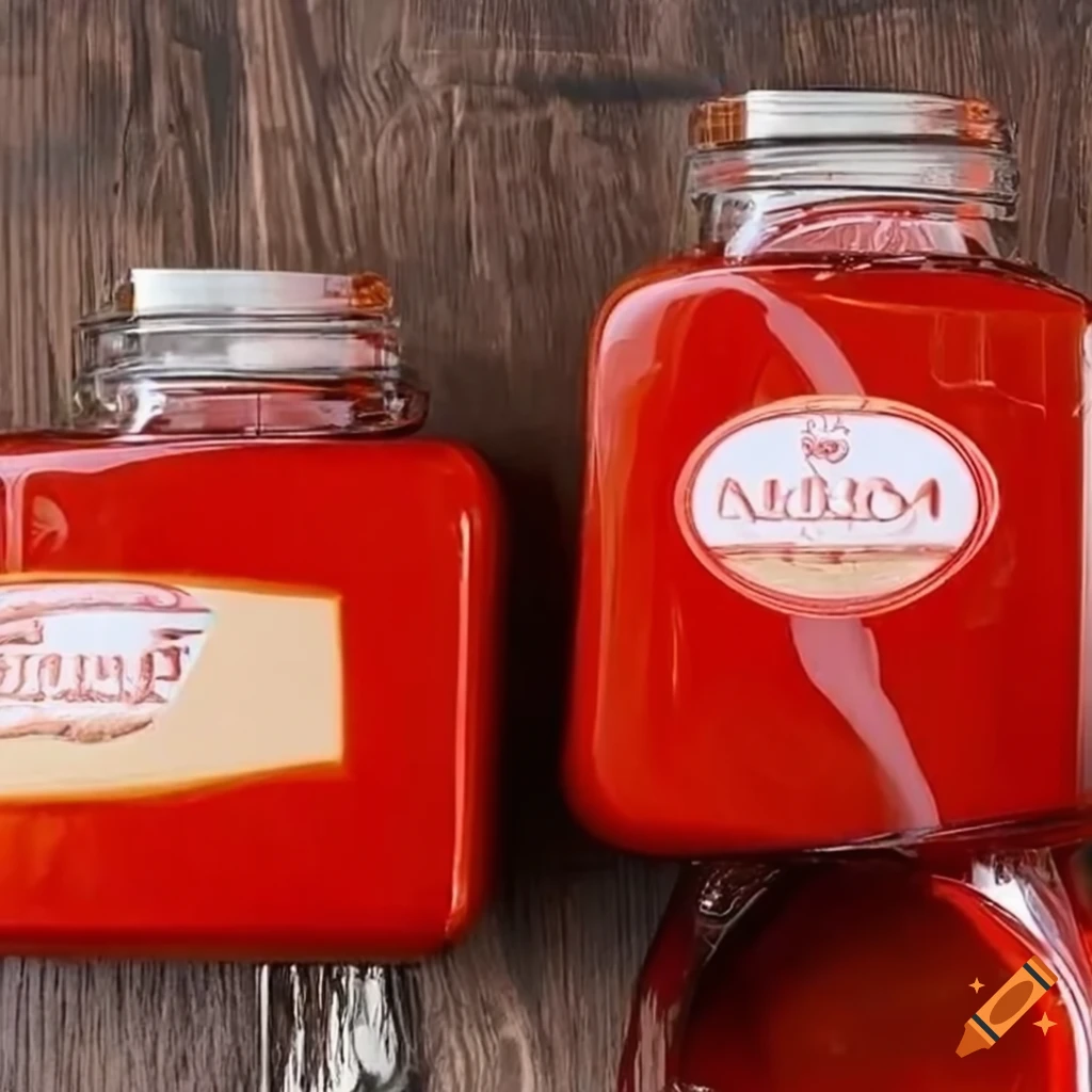 premium tomato sauce packaging with vintage and sleek design