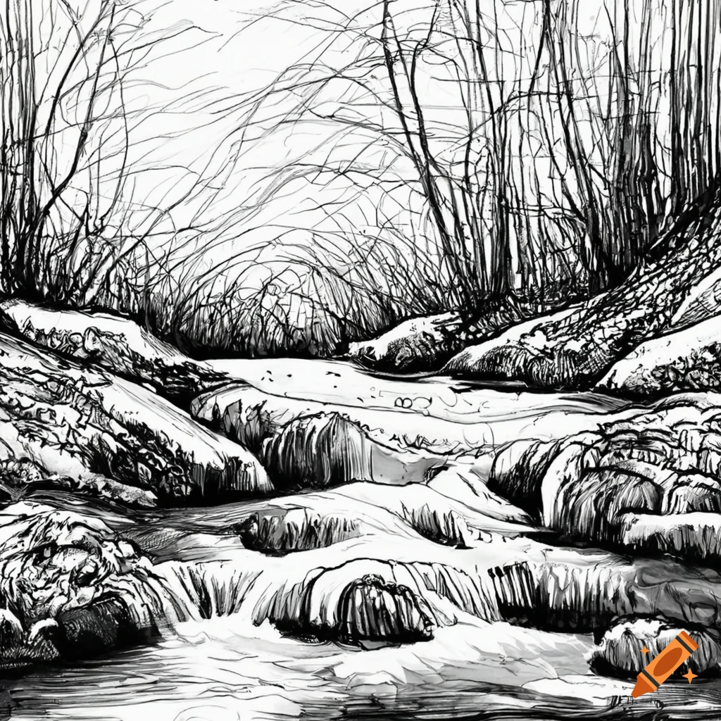 Ink Painting PNG Image, Natural Scenery Black And White Ink Landscape  Painting Black And White Painting, Wave Mountain Peak, Line Mountain, Hand  Painted Mountain PNG Image For Free Download