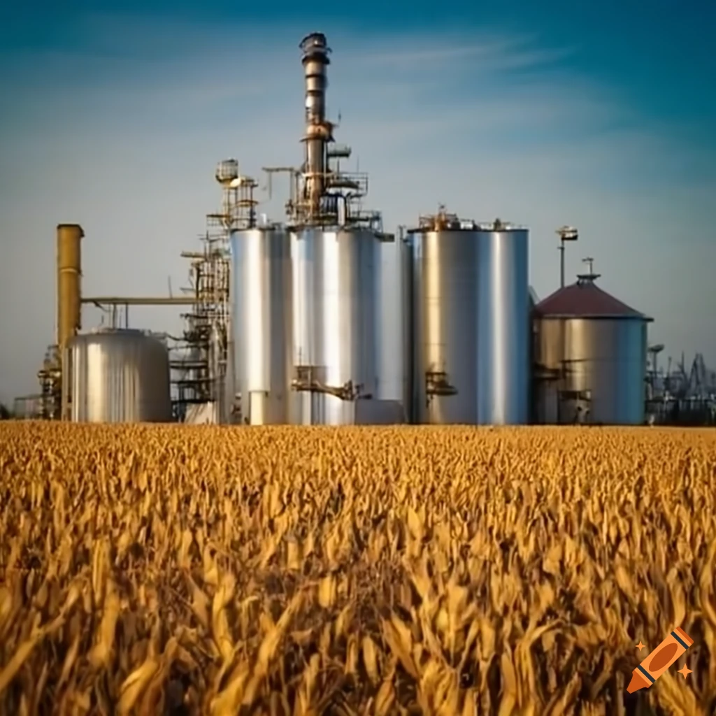 brewery refinery in an Iowa cornfield