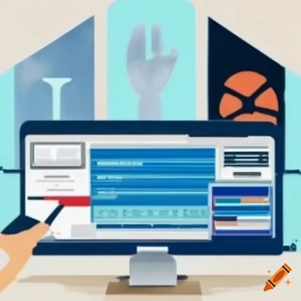 illustration representing the impact of artificial intelligence on business and economics