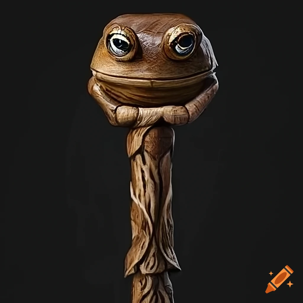 wooden staff for invoking toads