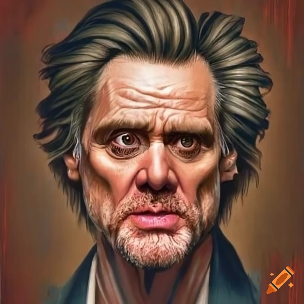 Portrait of jim carrey in the style of leonardo da vinci