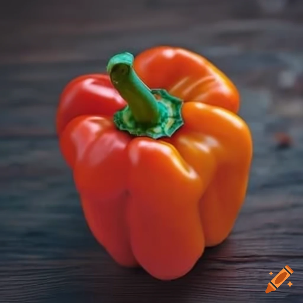 Fresh and colorful bell pepper on Craiyon