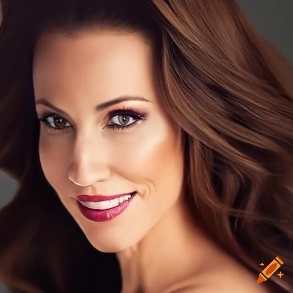 Portrait of darya folsom at age 45 on craiyon