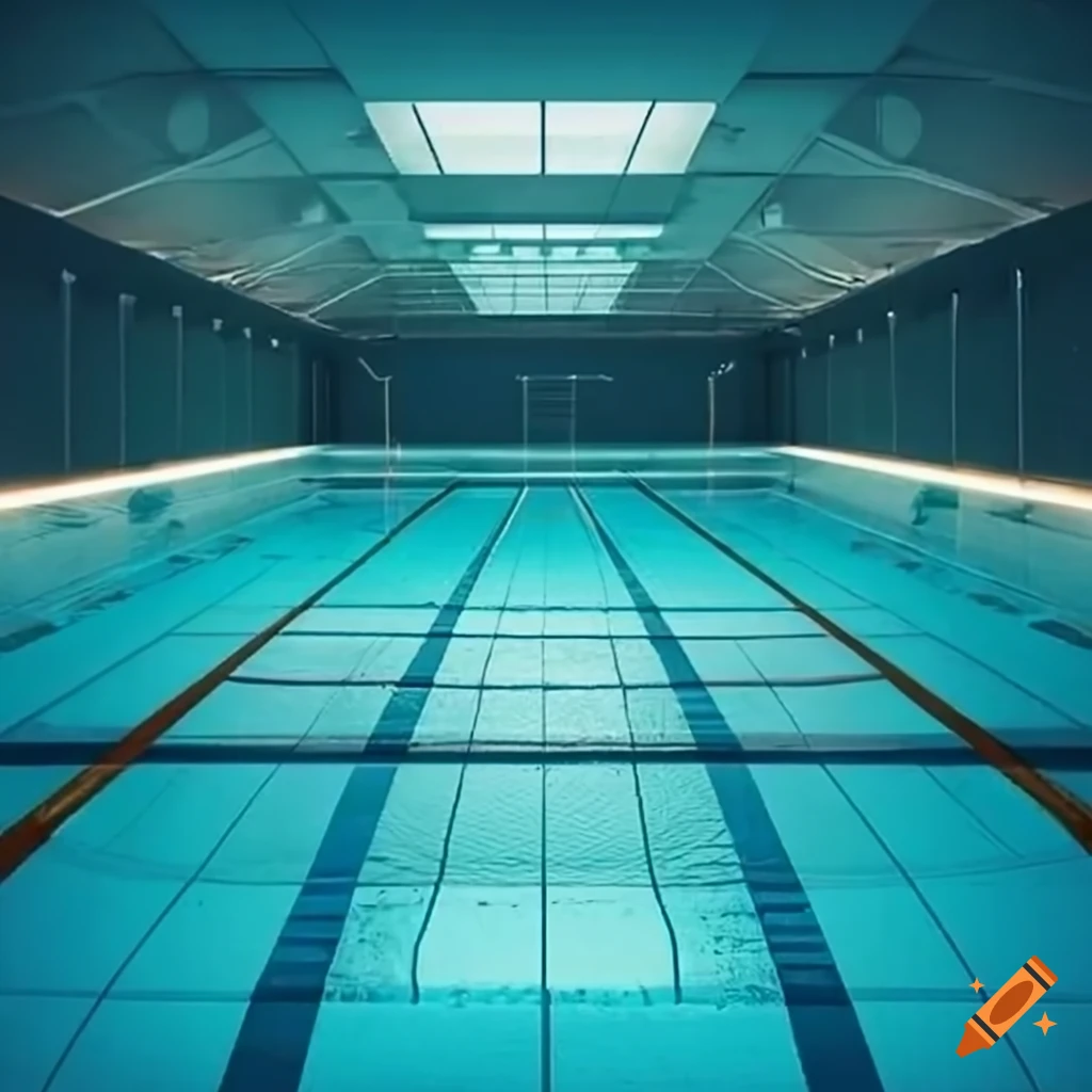 Giant indoor swimming pool on Craiyon