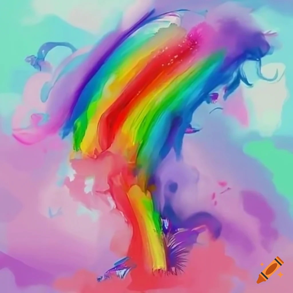How to draw easy Rainbow scenery | How to draw easy Rainbow scenery | By  Tiny Prints Art AcademyFacebook