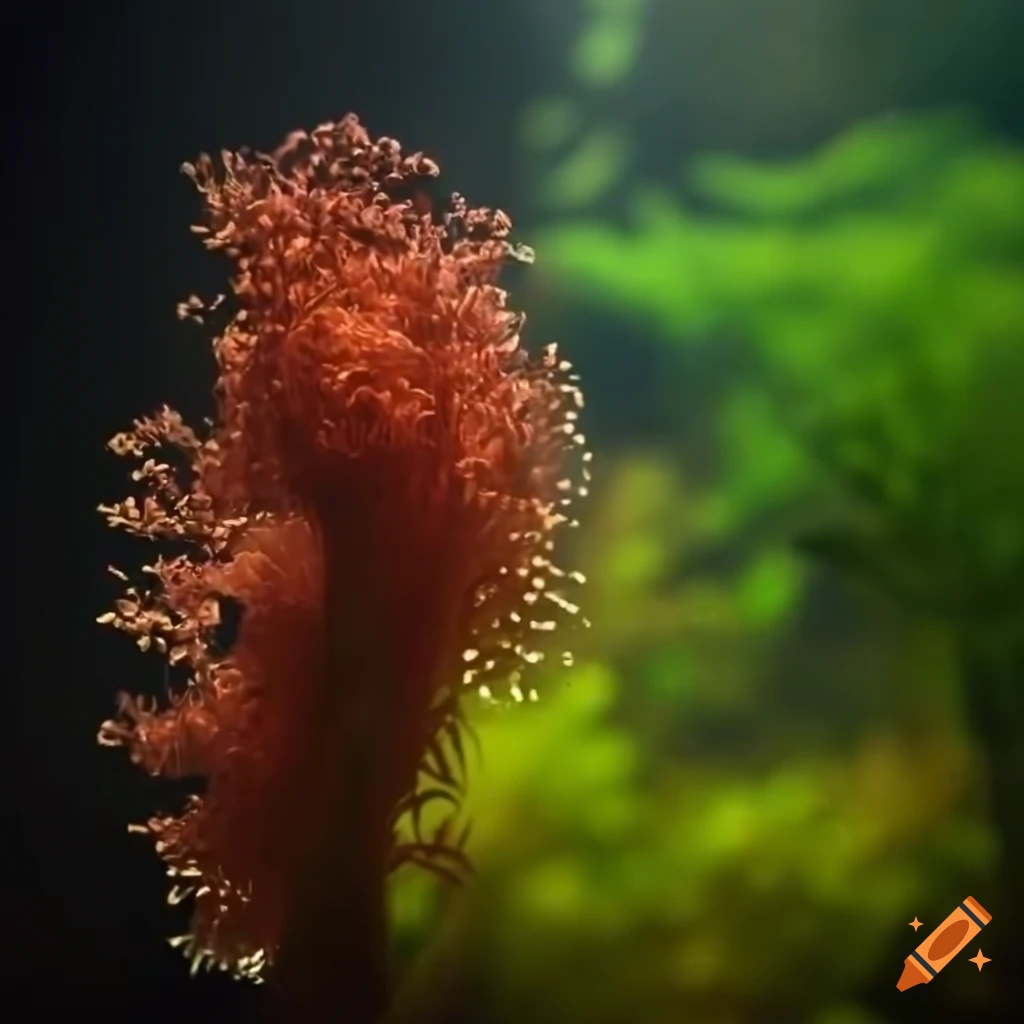 Highly detailed underwater plants on Craiyon