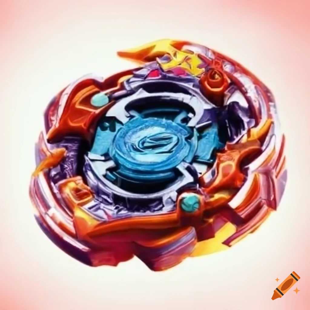 Beyblade spinning top on Craiyon
