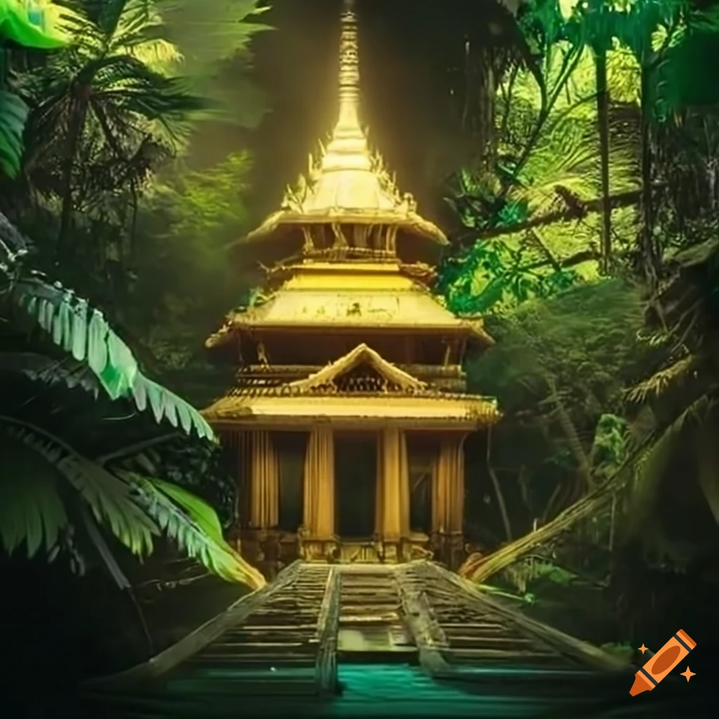 alien-temple-in-a-tropical-forest