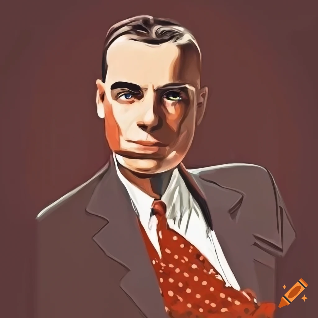 retro artwork of a stylish businessman