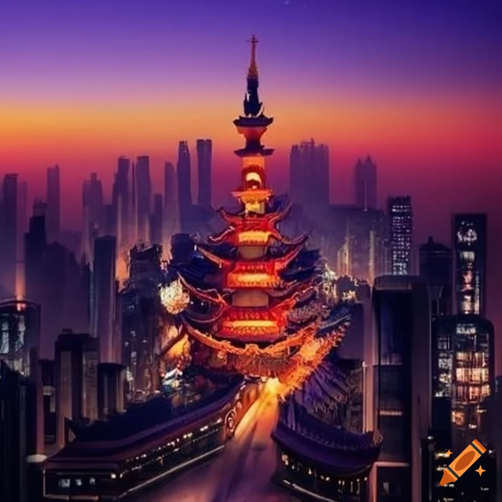 cityscape-inspired-by-chinese-architecture-on-craiyon