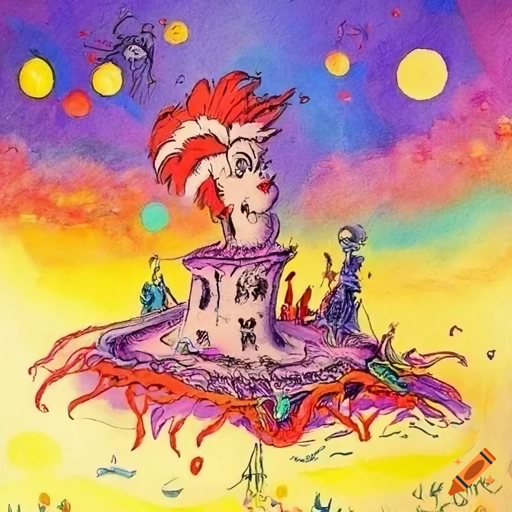 colorful book illustration of 'the sky is the limit'
